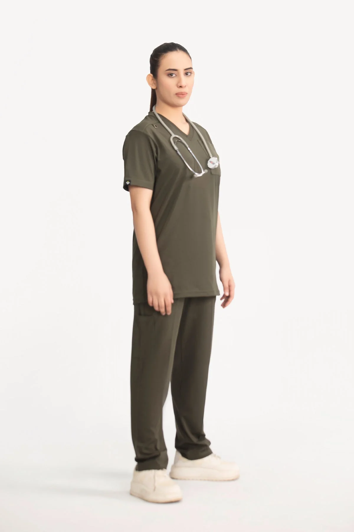 FlexFit - Olive Green Unisex - Image 3